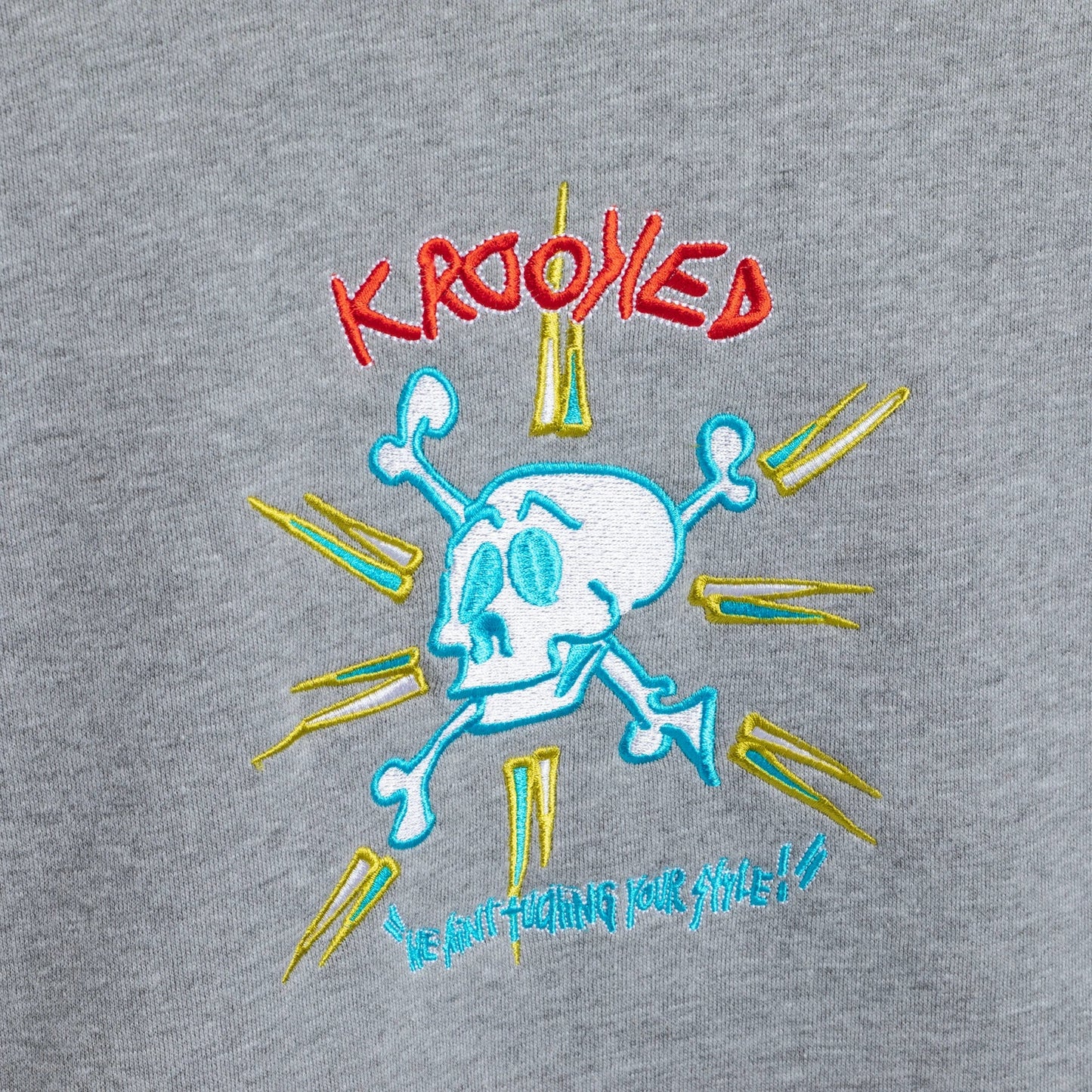 Krooked Style Heather/Black/Multi Crewneck Sweatshirt