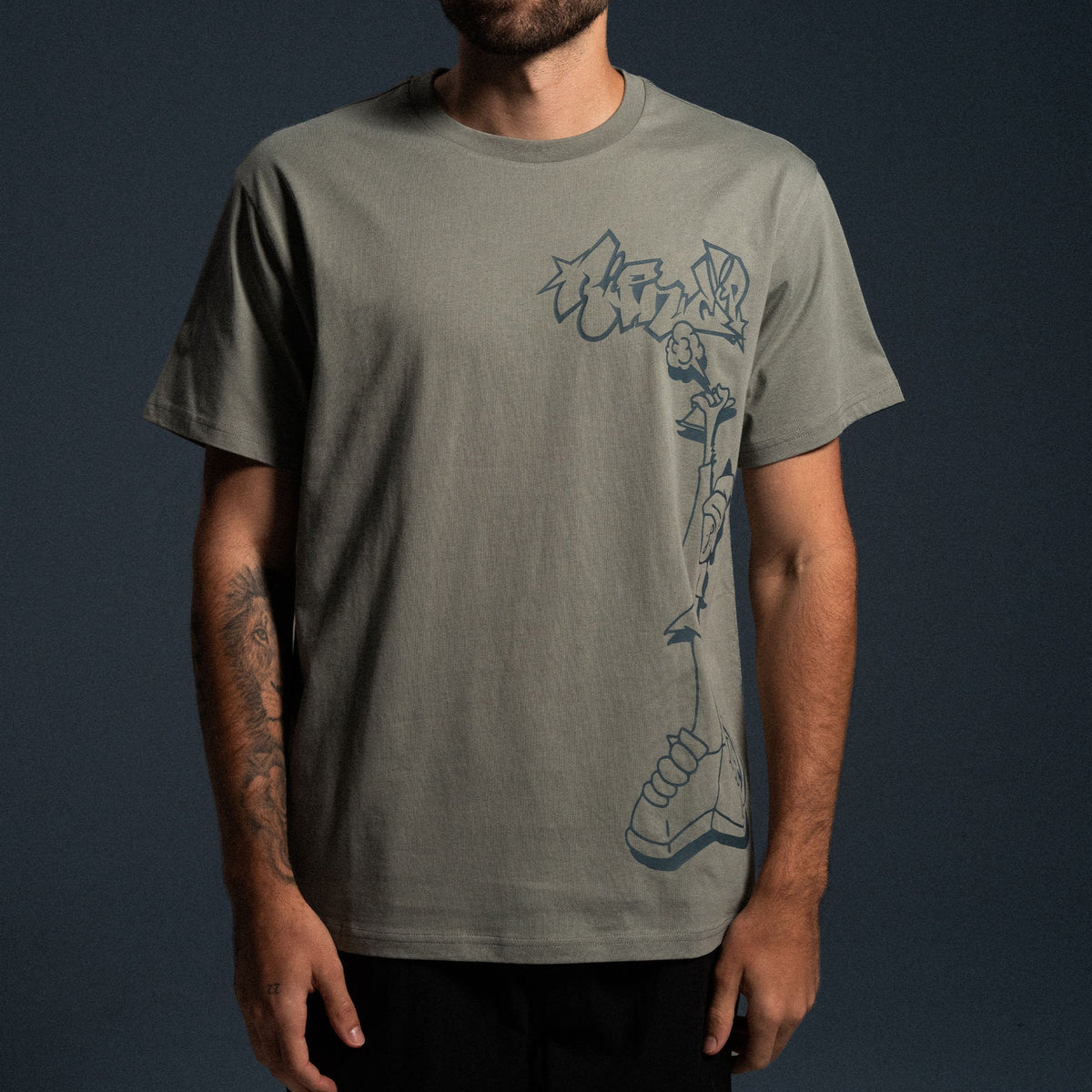 Hard In Da Paint Tee (Dusty Sage)