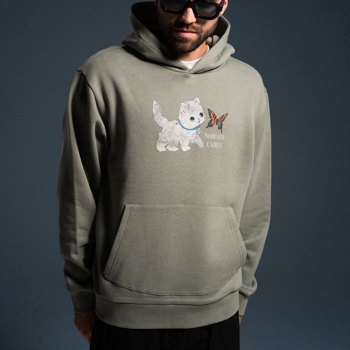 Nobody Cares Hoodie (Silver Sage)