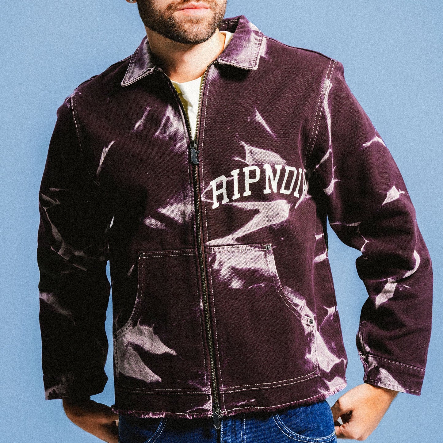 Skyline Work Jacket (Dark Plum Wash)