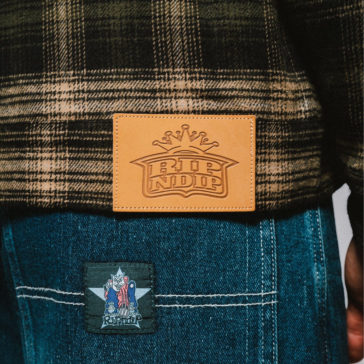 Slater Work Jacket (Navy / Forest Plaid)
