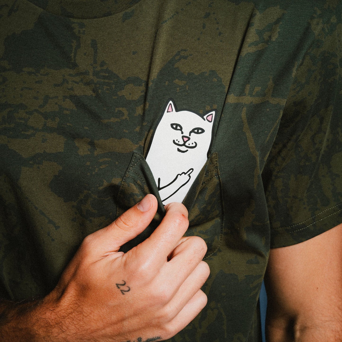 Lord Nermal Pocket Tee (Forest Camo)
