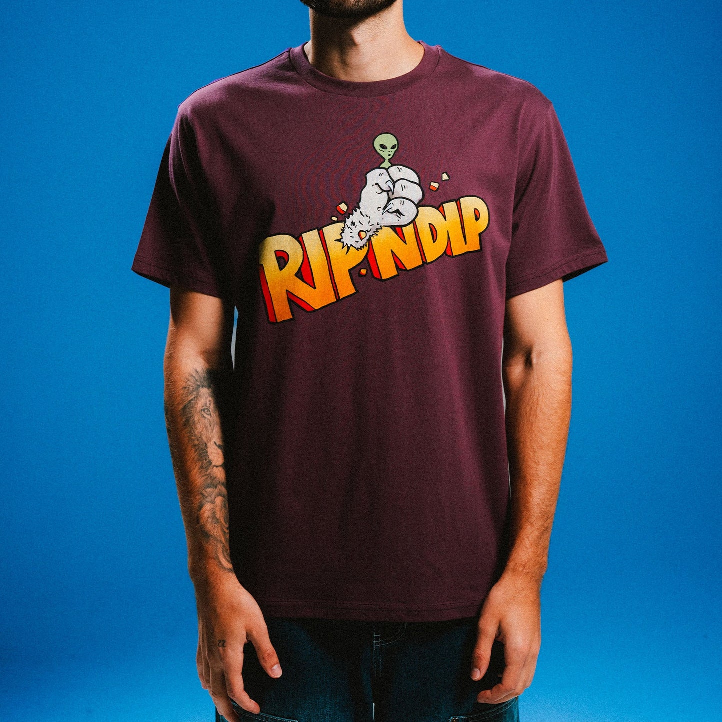 Stronger Tee (Dark Plum)