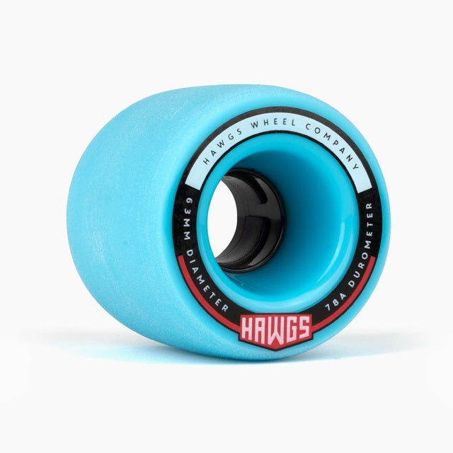 Hawgs Fatty Wheels 63mm 78a - Blue (Set of 4) - Bow Shock Marketplace