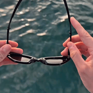 Castanza Folding Sunglasses (Black)