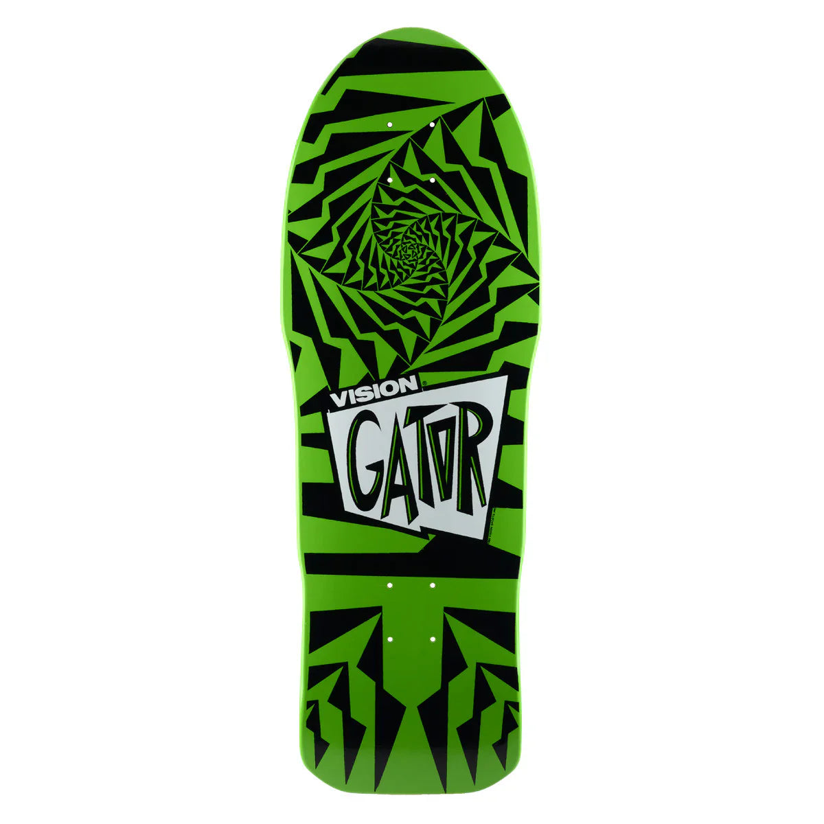 Vision Gator II Skateboard Deck - 10.25″ Green/Black - Bow Shock Marketplace