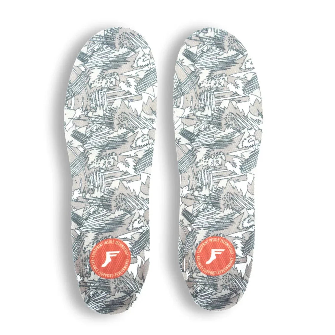 Footprint Gamechangers Thin 3m Toe 5m Heel White Camo Insoles