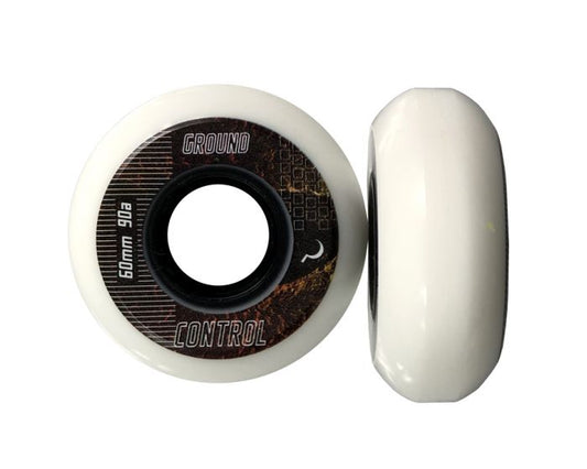 Ground Control CM EarthCity Wheels 60mm 90A - White (Set of 4) - Bow Shock Marketplace