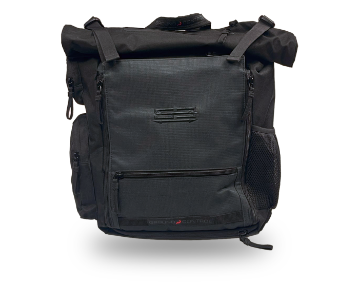 Ground Control Rolltop Backpack - Black - Bow Shock Marketplace
