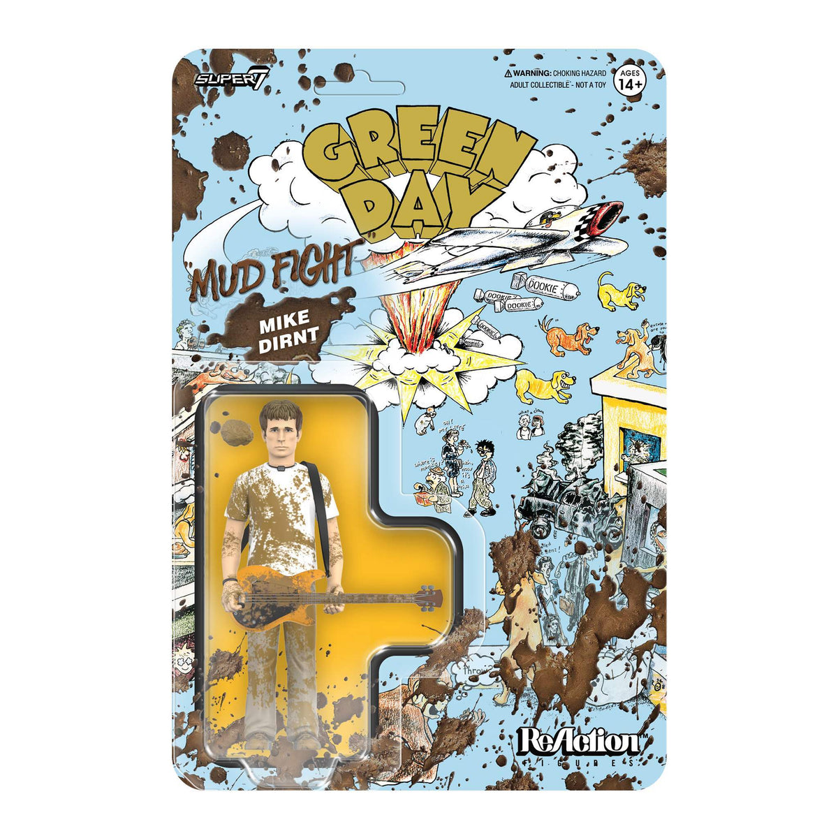 Super7 X Green Day Mike Dirnt (Mud Fight) Reaction Figure