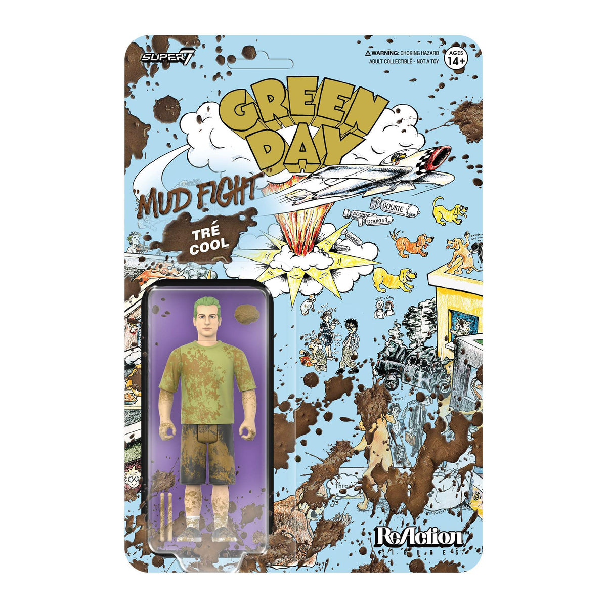 Super7 X Green Day Tré Cool (Mud Fight) Reaction Figure