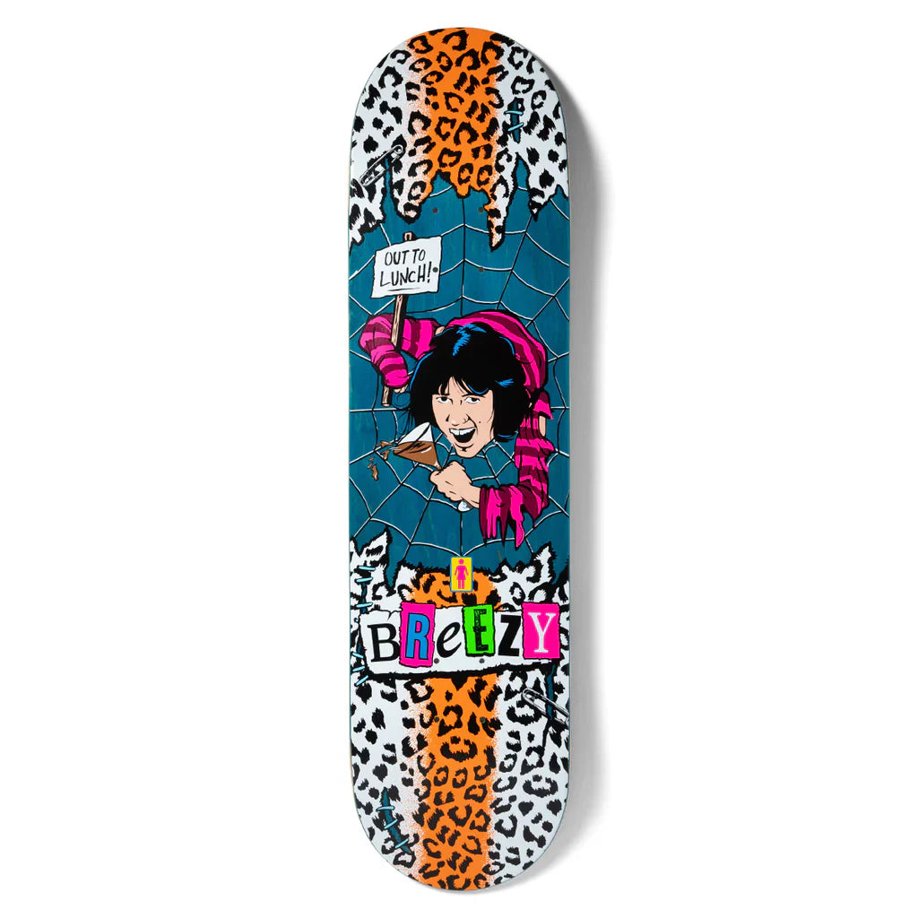 Girl Geering Out To Lunch Deck - 8.5″ Assorted - Bow Shock Marketplace