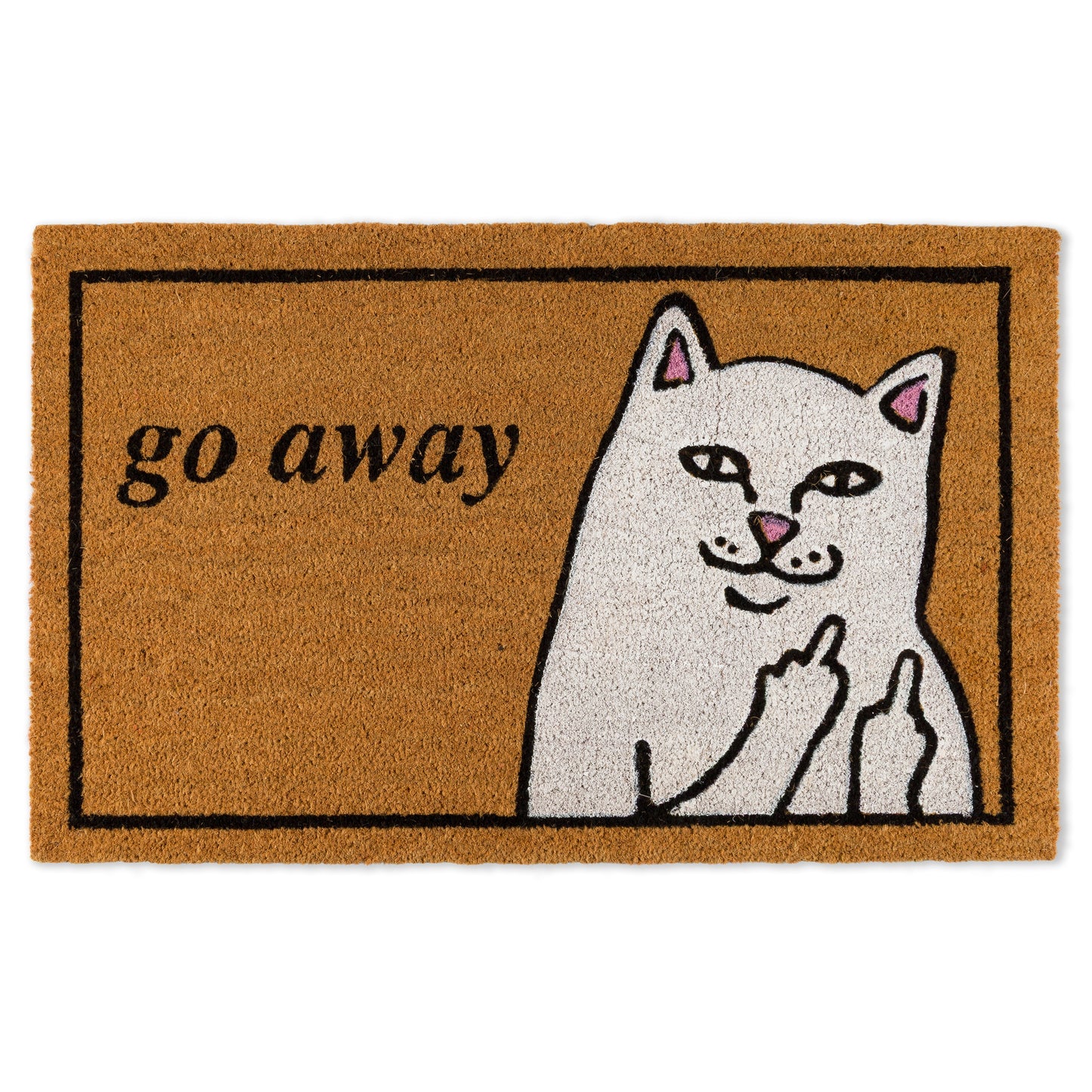 Go Away Door Mat (Brown)