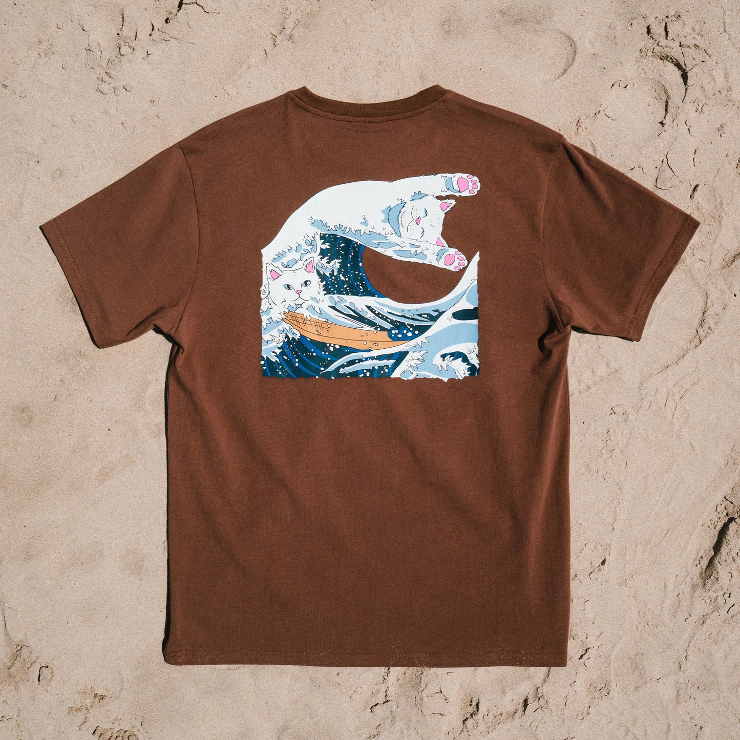 Great Wave Of Nerm Tee (Brown)