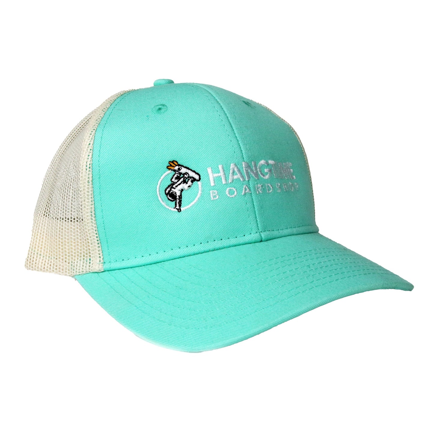 Hang Time Snapback Trucker Cap - Black