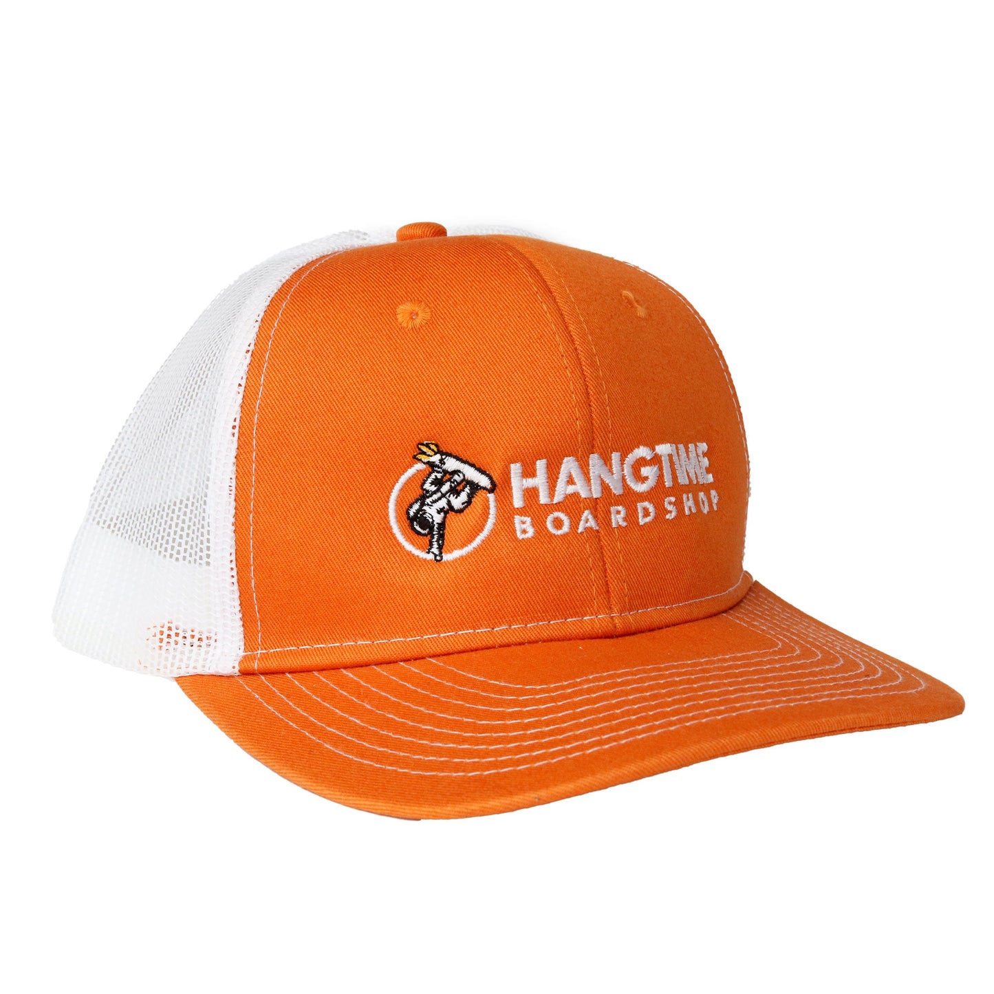 Hang Time Snapback Trucker Cap - Black