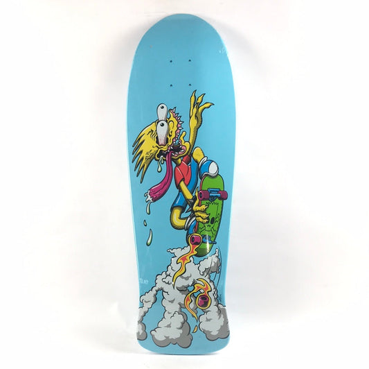 Santa Cruz Simpsons Bart Slasher Blue 9.8'' Skateboard Deck 2012 Release dp