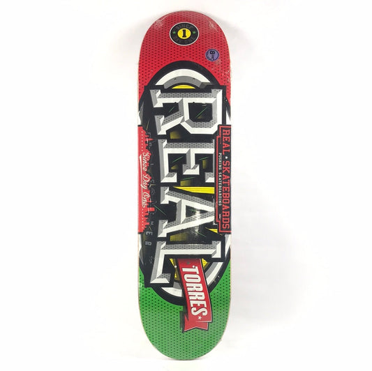 Real Ernie Torres Stacked Oval Red/Green 8.4'' Skateboard Deck dp