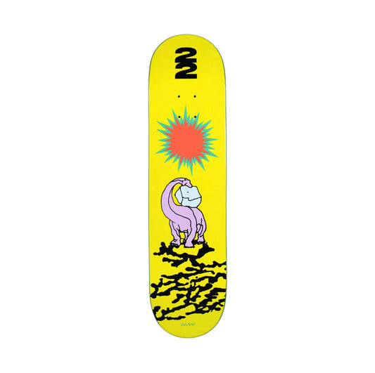 Quasi Dino Skateboard Deck - 8.0″ Yellow - Bow Shock Marketplace