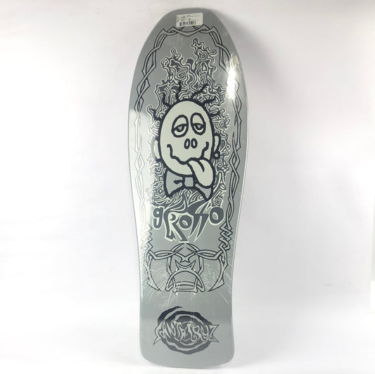 Santa Cruz Dust To Dust Jeff Grosso Classic Grey/Black 10'' Skateboard Deck 2008 Reissue