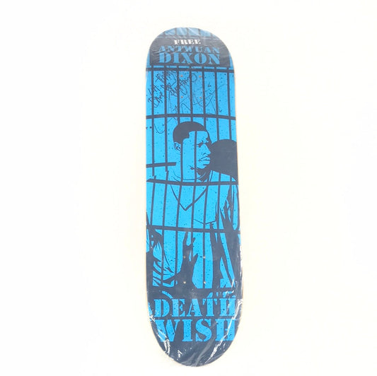 Deathwish Antwaun Dixon Prison Cell Blue 8.0 Antwuan Dixon Signed Skateboard Deck dp