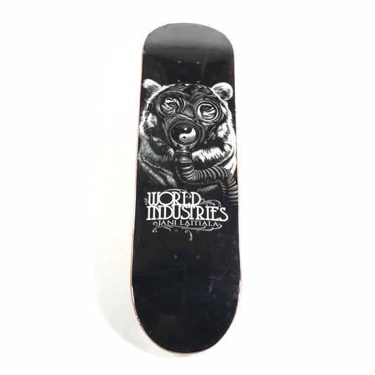 World Industries Jani Laitiala Tiger Gas Mask Black Skateboard Deck