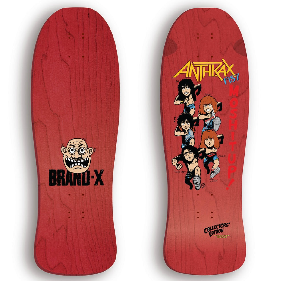 Brand-X Anthrax 1987 Skateboard Deck - Bow Shock Marketplace