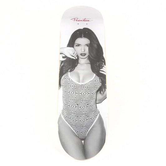 Primitive Team Spiral Woman Black/White 8.25" Skateboard Deck