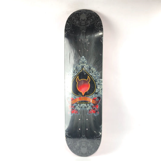 World Industries Spade Demon Grey/Red 8'' Skateboard Deck