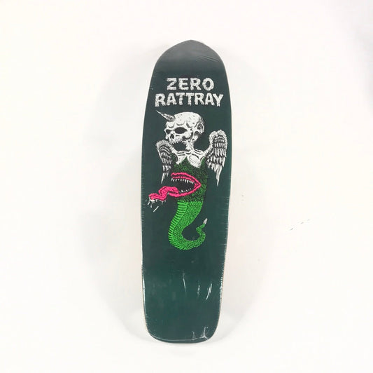 Zero John Rattray Snake Angel Punk Point Shaped Green 7.75" Skateboard Deck
