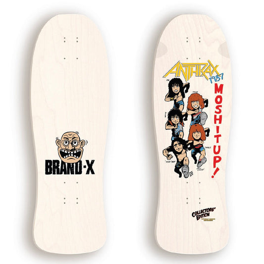 Brand-X Anthrax 1987 Skateboard Deck - Bow Shock Marketplace