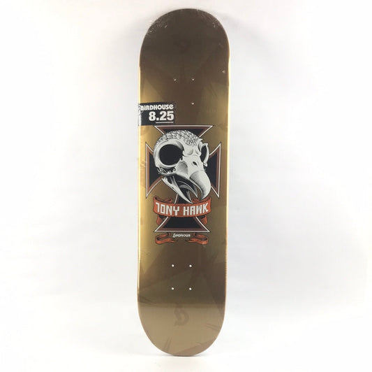 Birdhouse Tony Hawk Classic Hawk Skull Gold 8.25'' Skateboard Deck