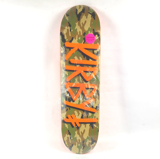 Deathwish Taylor Kirby Signed Spray Paint Camo/Orange 8.475" Skateboard Deck