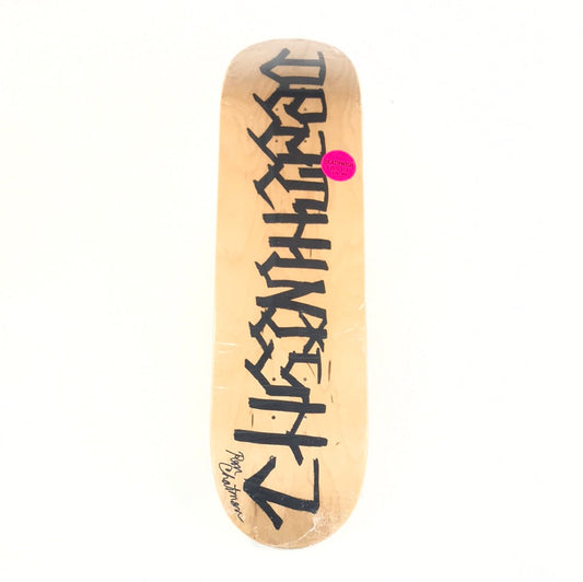 Deathwish Team Pandilla Wood Grain 8.25  Ron Chatman Signed Skateboard Deck