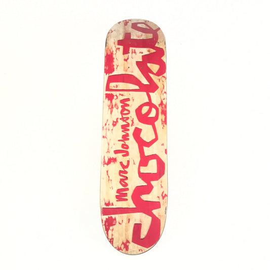 Chocolate Marc Johnson Wood Paint Red 7 5/8 Skateboard Deck