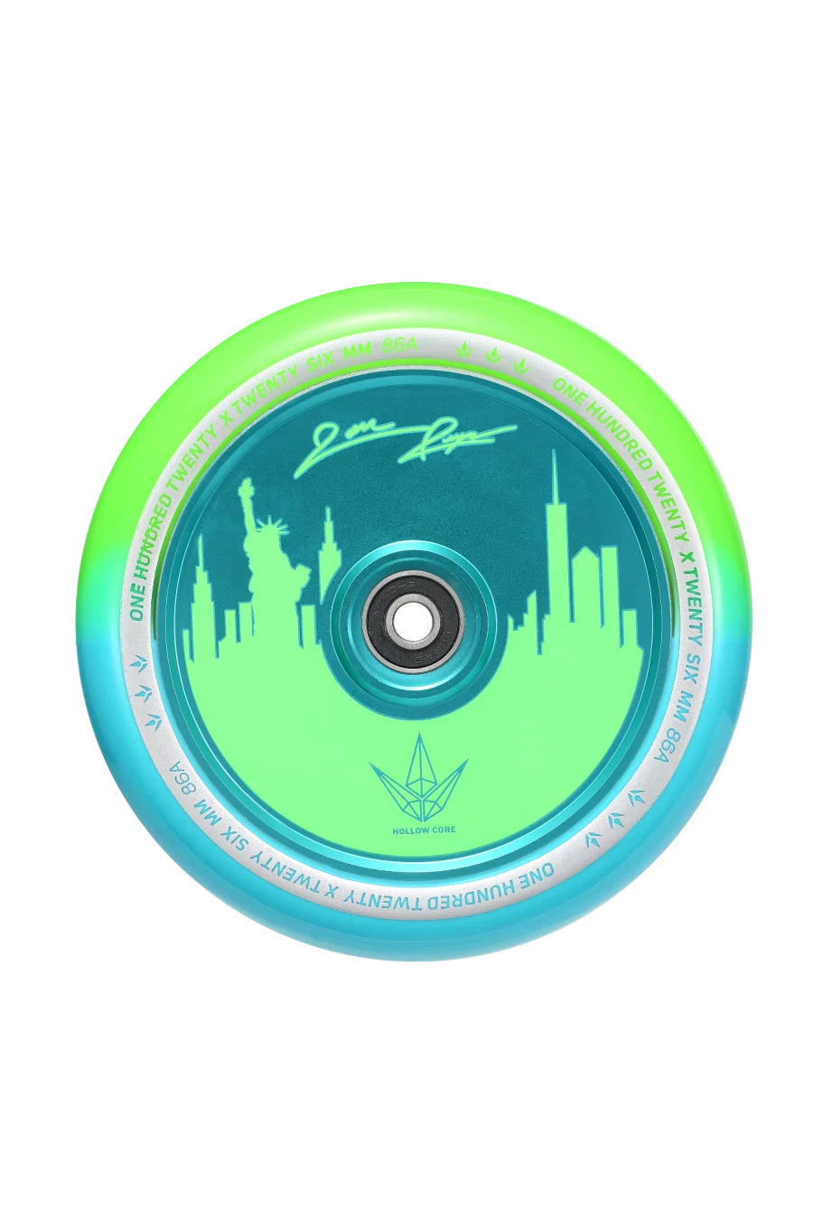 Envy - Jon Reyes Hollowcore 120mm Wheels (green / Teal)
