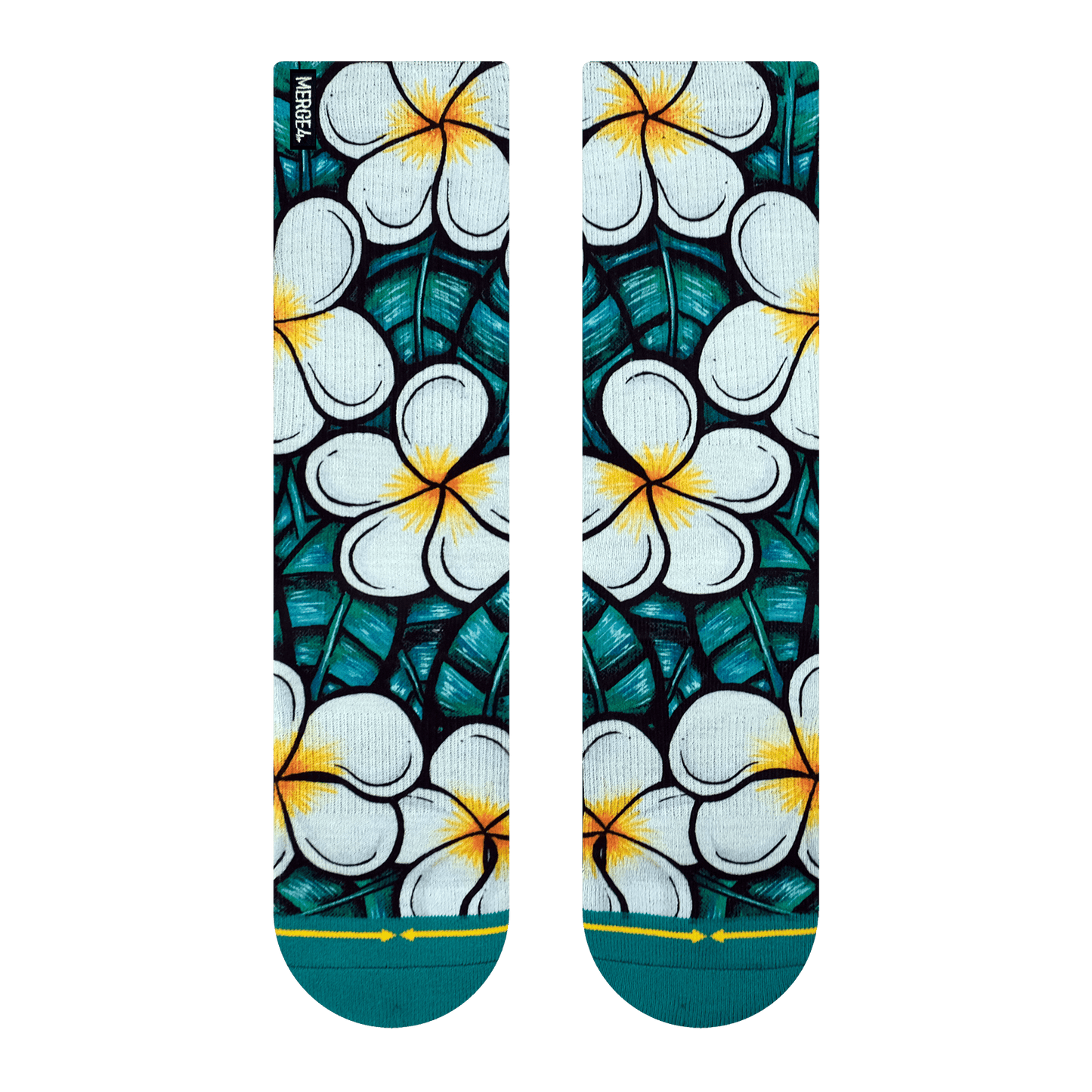 Flowers Crew Socks Art By Kaia Myall