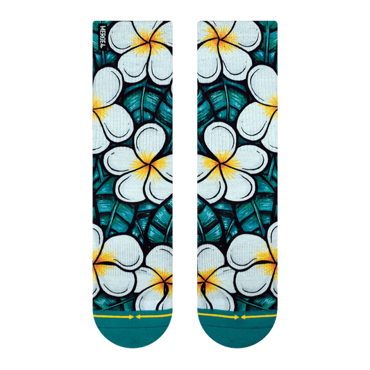 Flowers Crew Socks Art By Kaia Myall