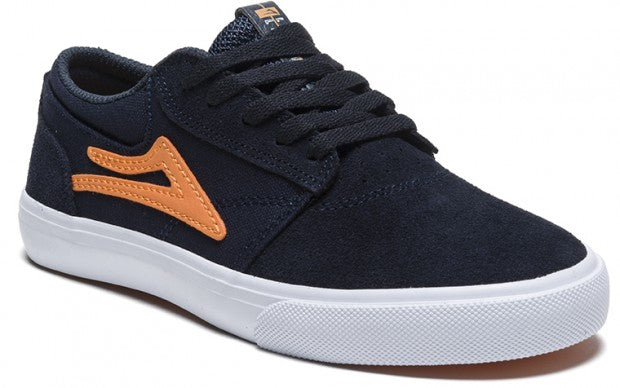 Lakai Shoes Griffin Kids - Midnight/Orange Suede - Bow Shock Marketplace