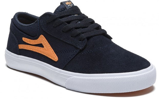 Lakai Shoes Griffin Kids - Midnight/Orange Suede - Bow Shock Marketplace