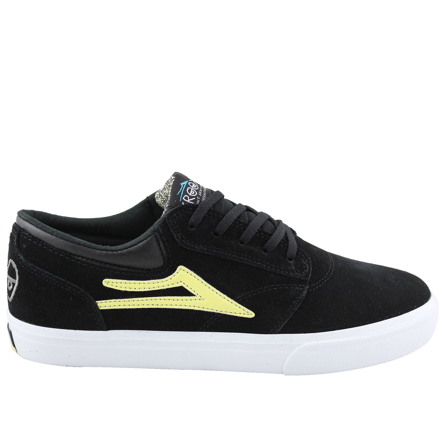Lakai Shoes Krooked Griffin - Black/Yellow Suede - Bow Shock Marketplace