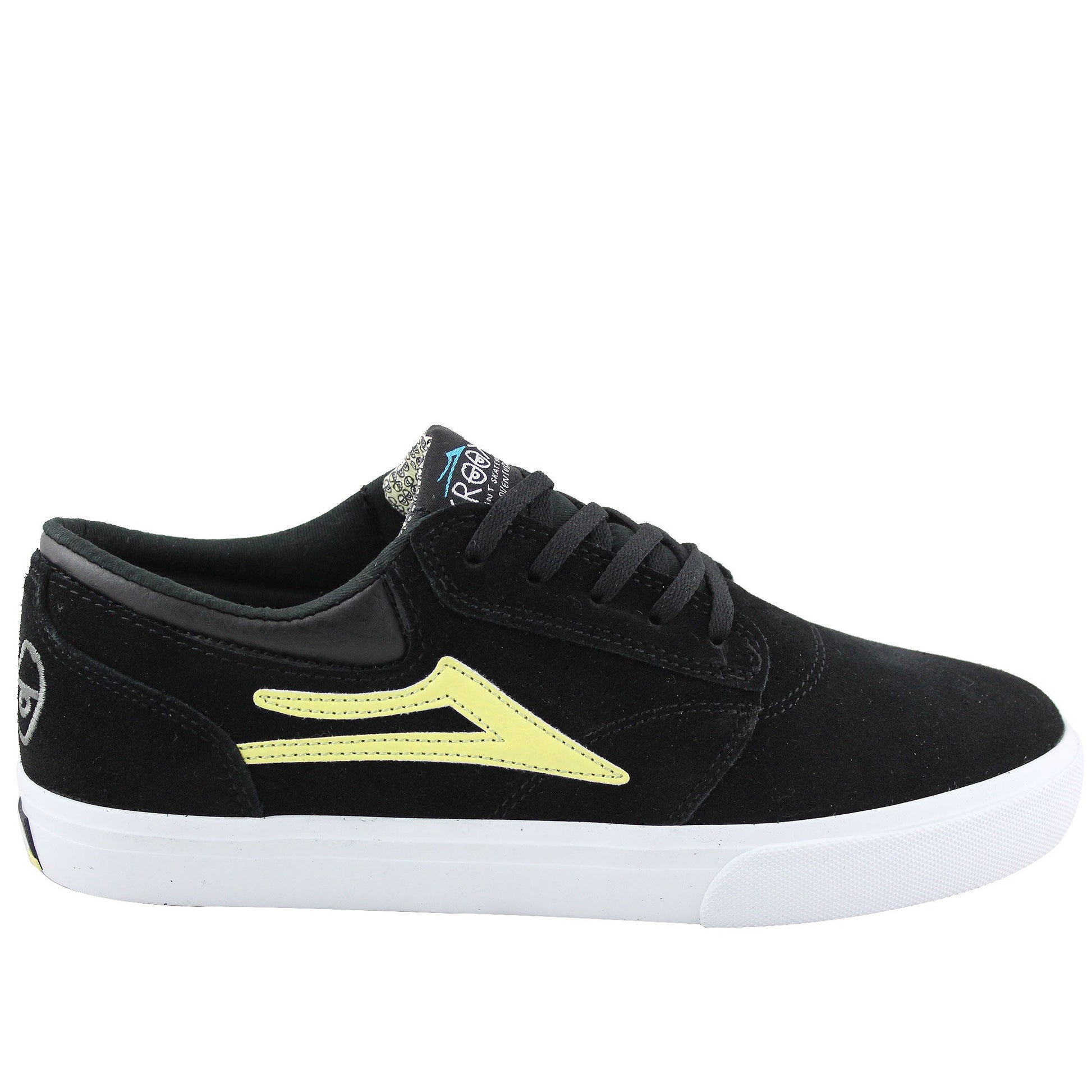 Lakai Shoes Krooked Griffin - Black/Yellow Suede - Bow Shock Marketplace