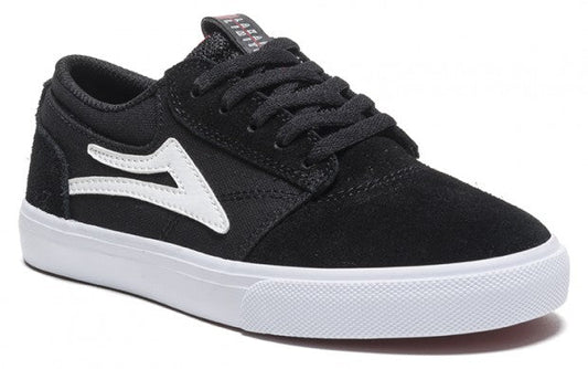 Lakai Shoes Griffin Kids - Black/White Suede - Bow Shock Marketplace