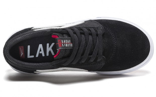 Lakai Shoes Griffin Kids - Black/White Suede - Bow Shock Marketplace