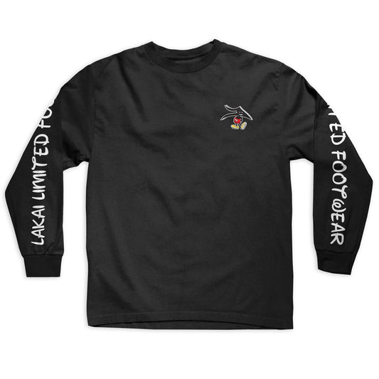 Lakai Orlando Long Sleeve T-Shirt - Black - Bow Shock Marketplace