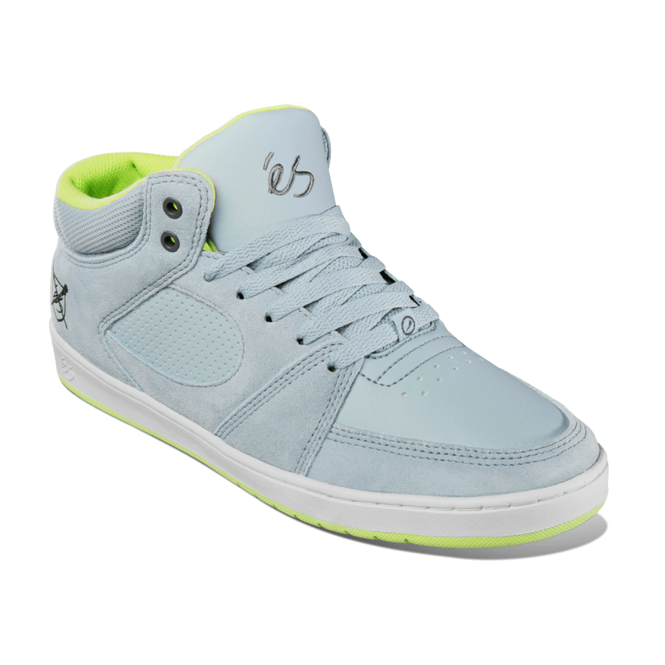 éS Shoes Accel Slim Mid X Carlsbad- Blue/Grey/White - Bow Shock Marketplace