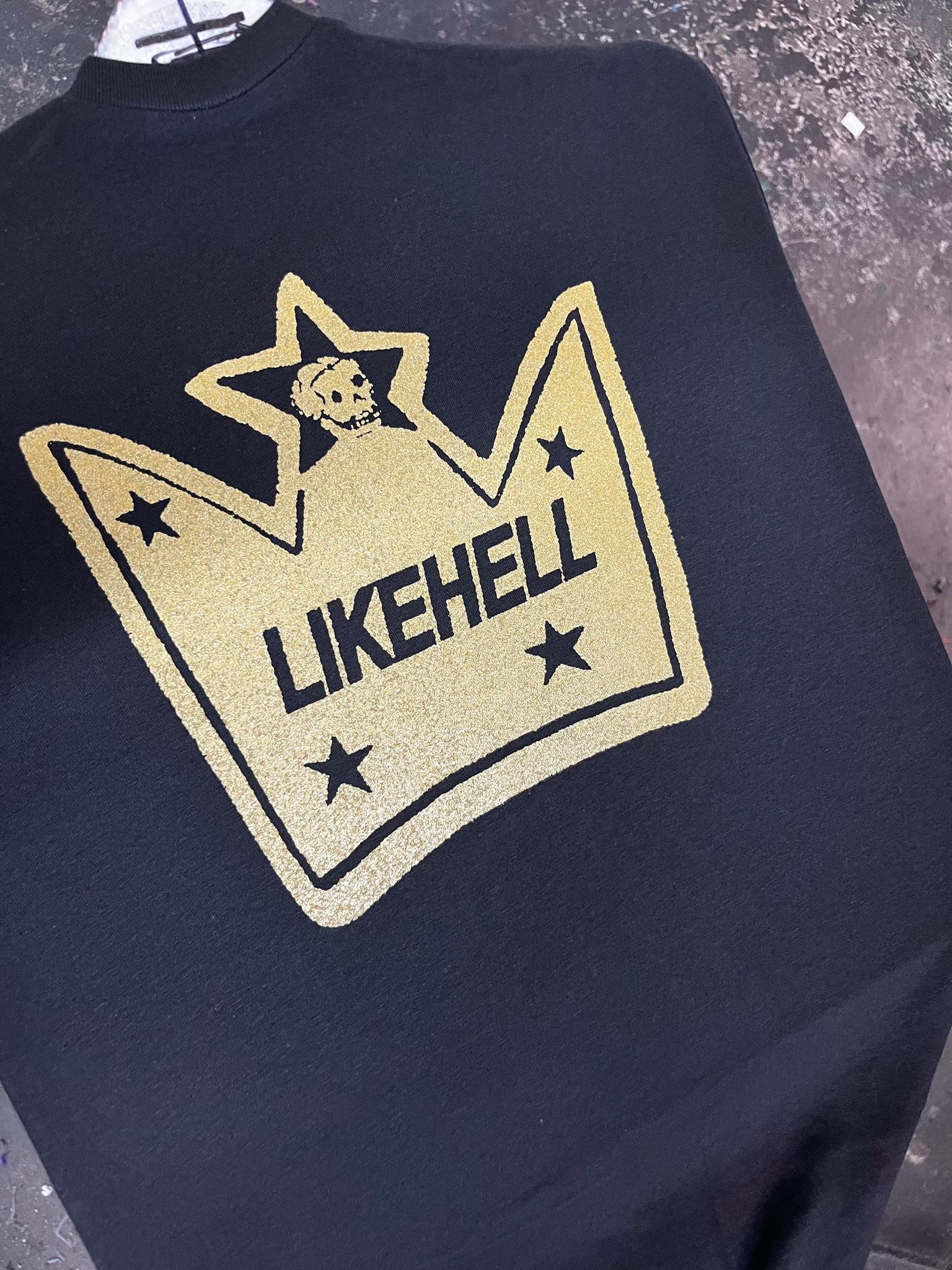 LIKEHELL "Sacred Crown" T-Shirt - Bow Shock Marketplace