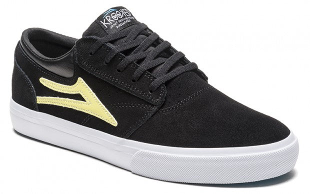 Lakai Shoes Krooked Griffin - Black/Yellow Suede - Bow Shock Marketplace