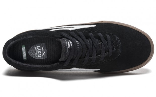 Lakai Shoes Sheffield - Black/White Suede - Bow Shock Marketplace