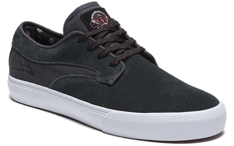 Lakai Shoes Riley Hawk x Indy Collab - Charcoal Suede - Bow Shock Marketplace